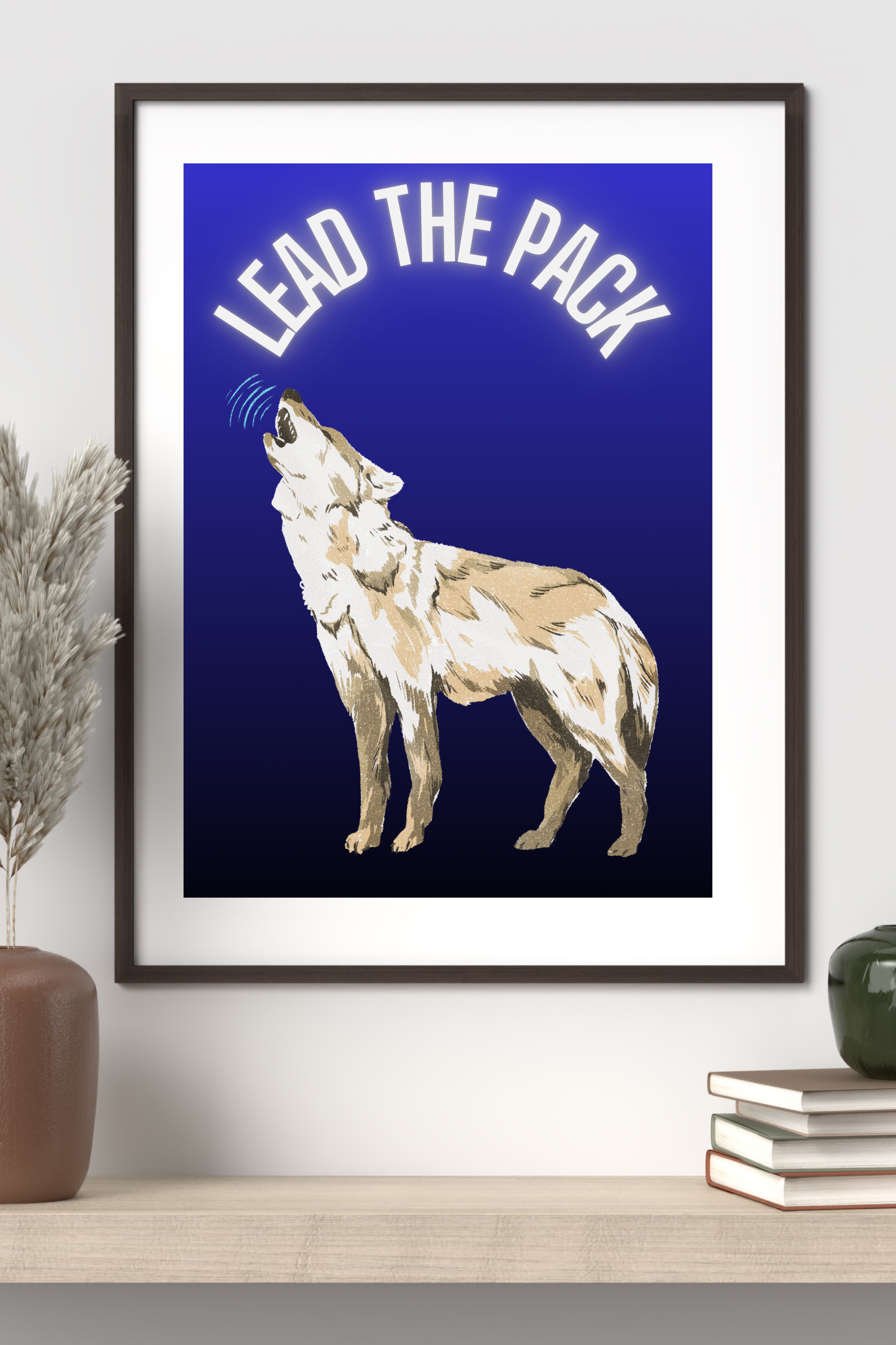 Lead the Pack – Neon Spirit Animal Wall Art (Digital Download)
