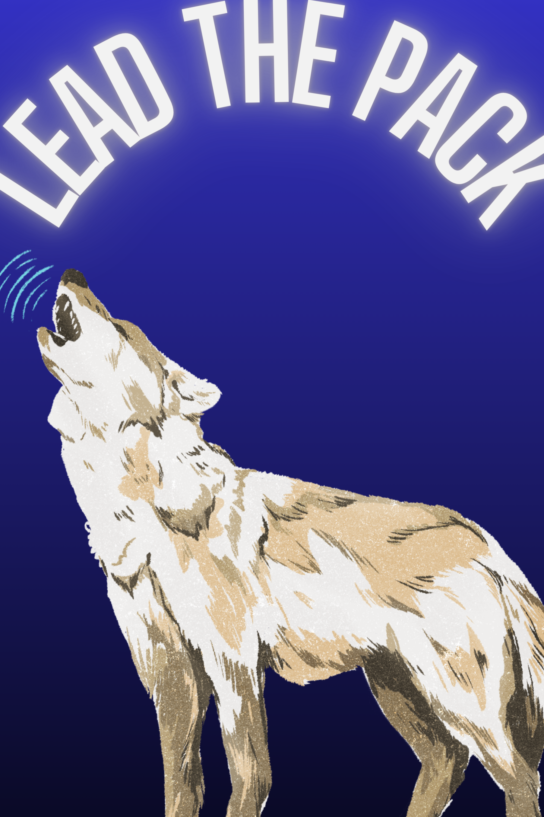 Lead the Pack – Neon Spirit Animal Wall Art (Digital Download)