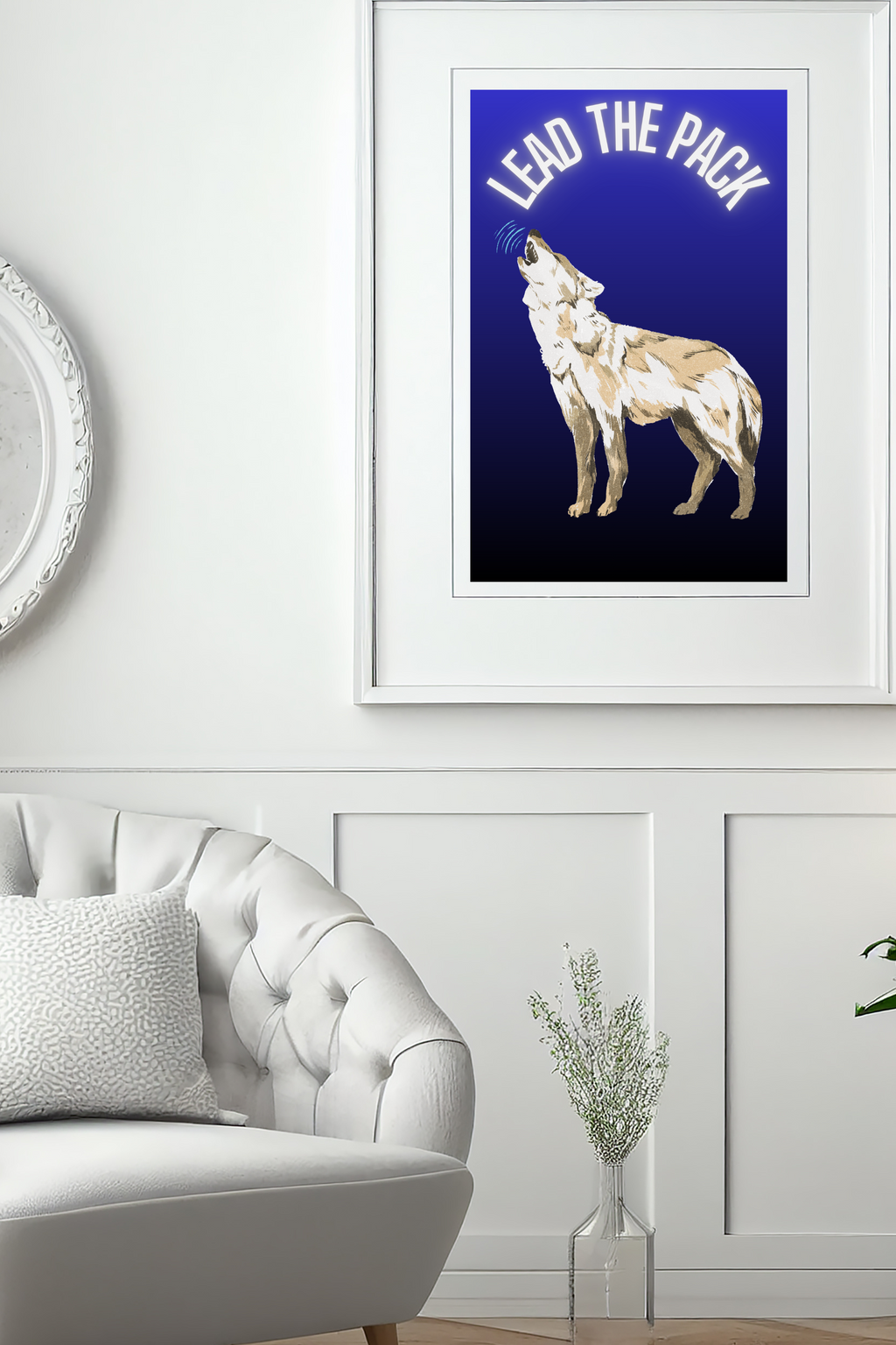 Lead the Pack – Neon Spirit Animal Wall Art (Digital Download)