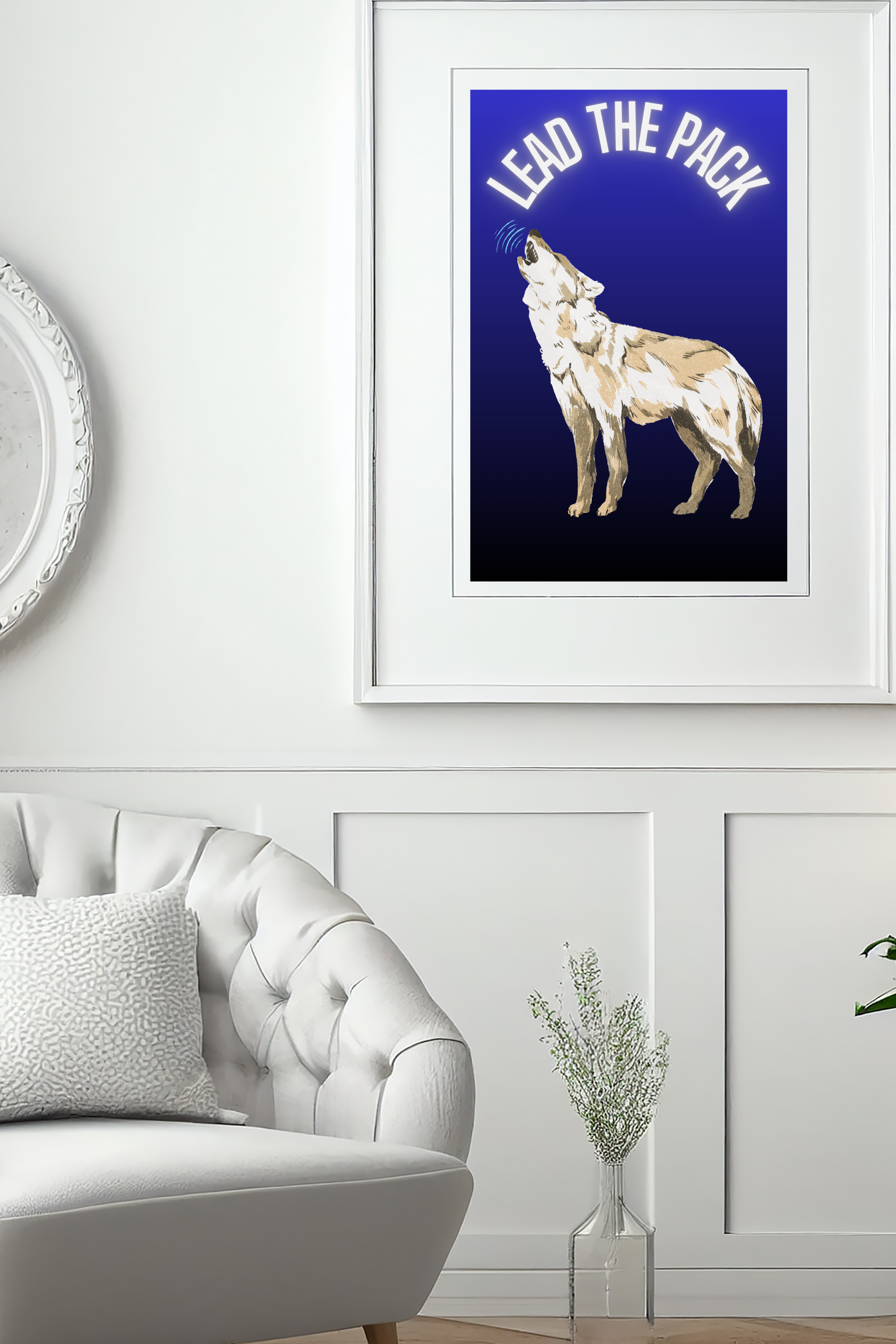 Lead the Pack – Neon Spirit Animal Wall Art (Digital Download)
